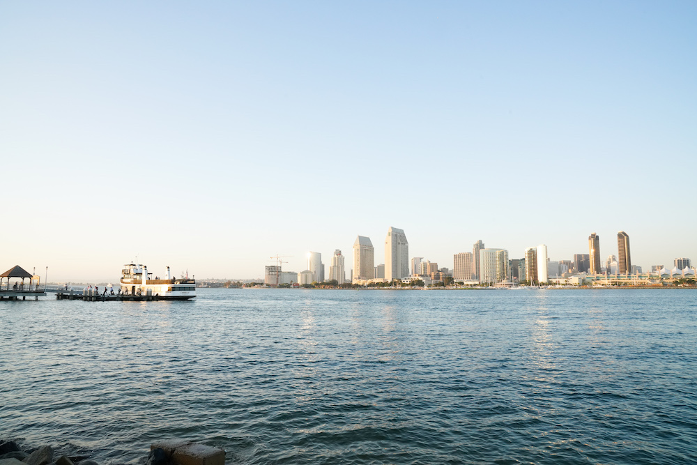 Skyline of downtown San Diego from Coronado