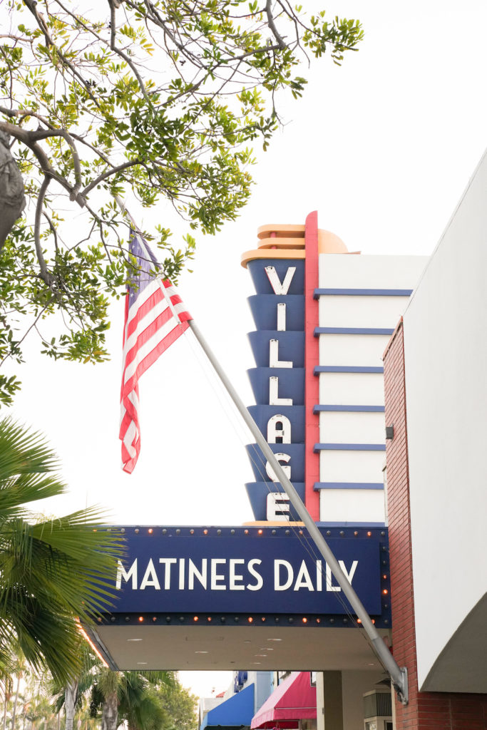 Village Theater Sign